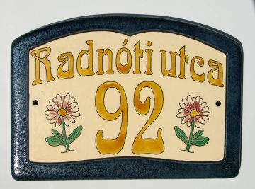 Házszámtábla 3-15 Házszámtábla 3-15