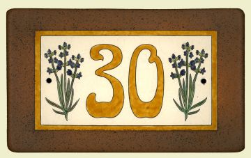 Levendulás házszámtábla Levendulás házszámtábla