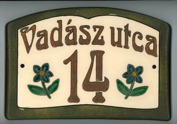Házszámtábla 3-9
